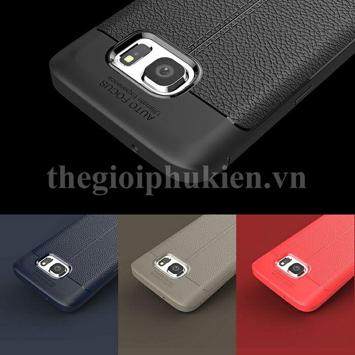 Ốp lưng Samsung Galaxy S7 Edge dẻo đen thời trang AutoFocus