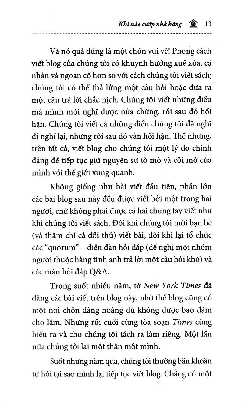 Sách - Khi nào cướp nhà băng
