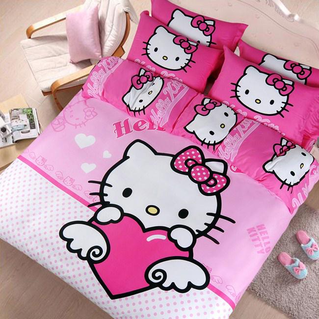 Bộ Ga Kèm - 2 áo gối - Đủ size  Mẫu Mèo Bi