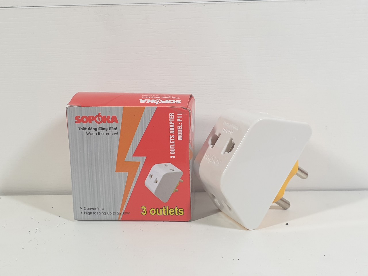 Phích cắm ổ cắm chia 3 2200w sopoka