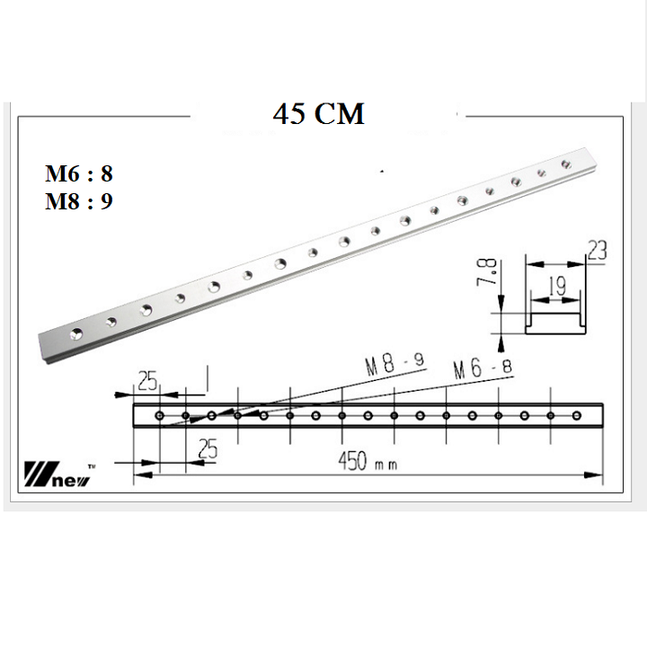 Thanh Trượt Bàn Cưa 30 - 45 CM