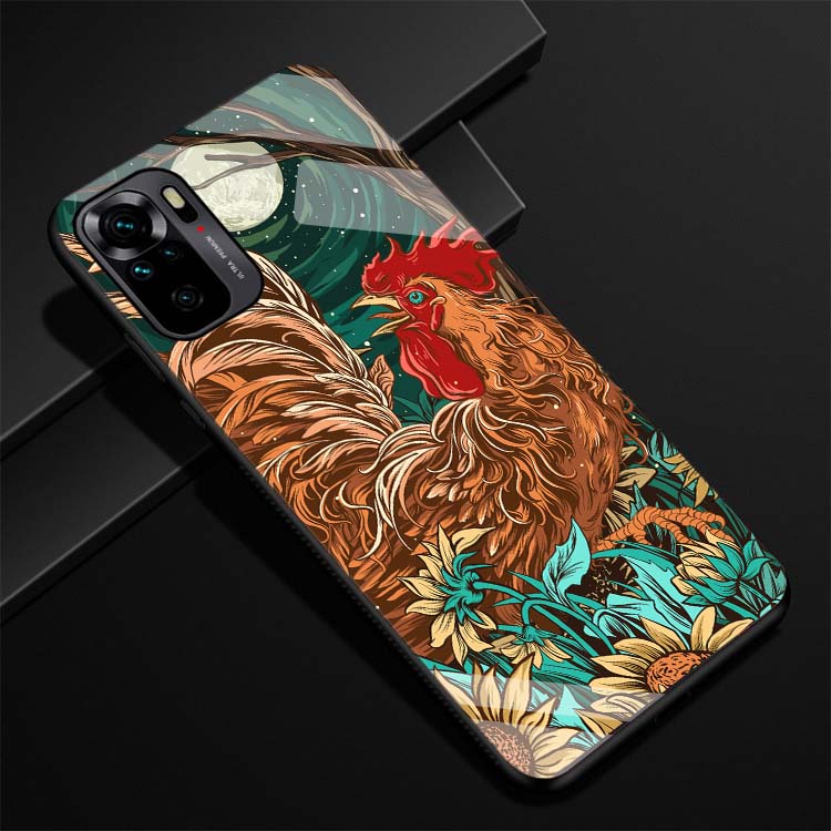 Ốp Xiaomi Redmi Note 10, Note 10s, Note 10 Pro, Note 10 5G Lưng kính cường lực Sáng Bóng