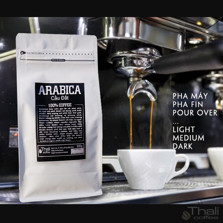 Cà phê sạch nguyên chất Arabica cầu đất 500g
