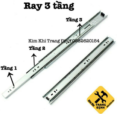 Ray trượt ngăn kéo IVAN , đủ kích cỡ ( giá 1 đôi)