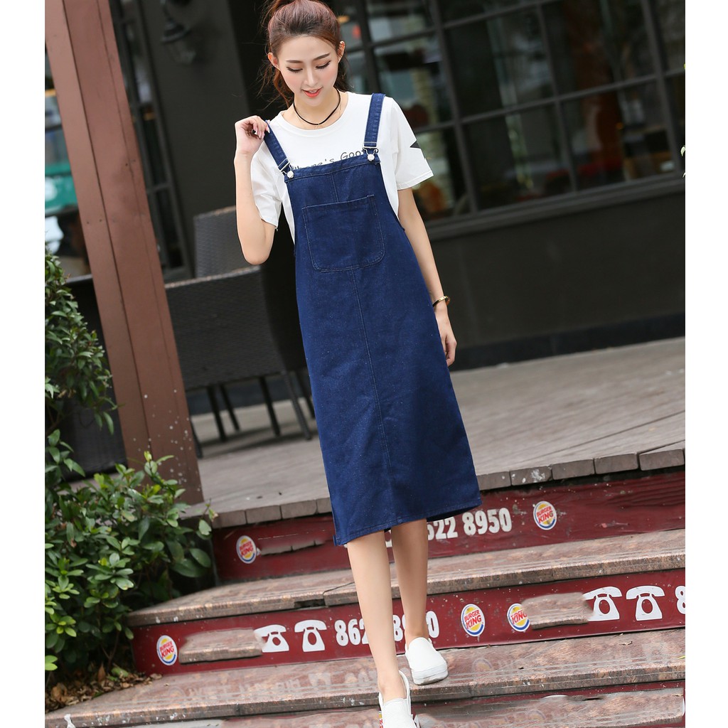 ĐẦM YẾM JEAN FORM DÀI D768(không kèm áo )