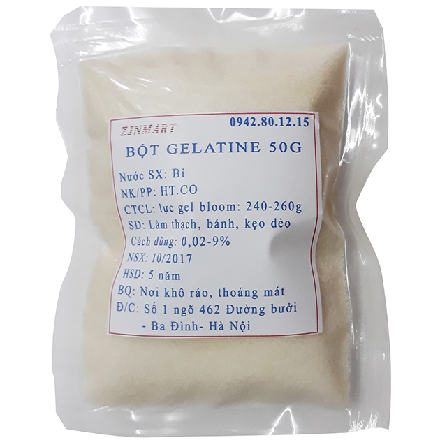 Gelatine bột Bỉ