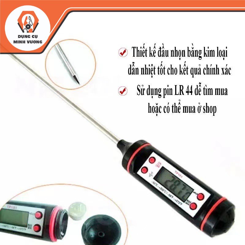 Nhiệt kế chất lỏng đo nhiệt độ nước, sữa