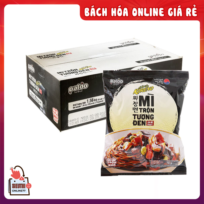 Mì trộn tương đen Koreno Hàn Quốc lẻ 1 gói
