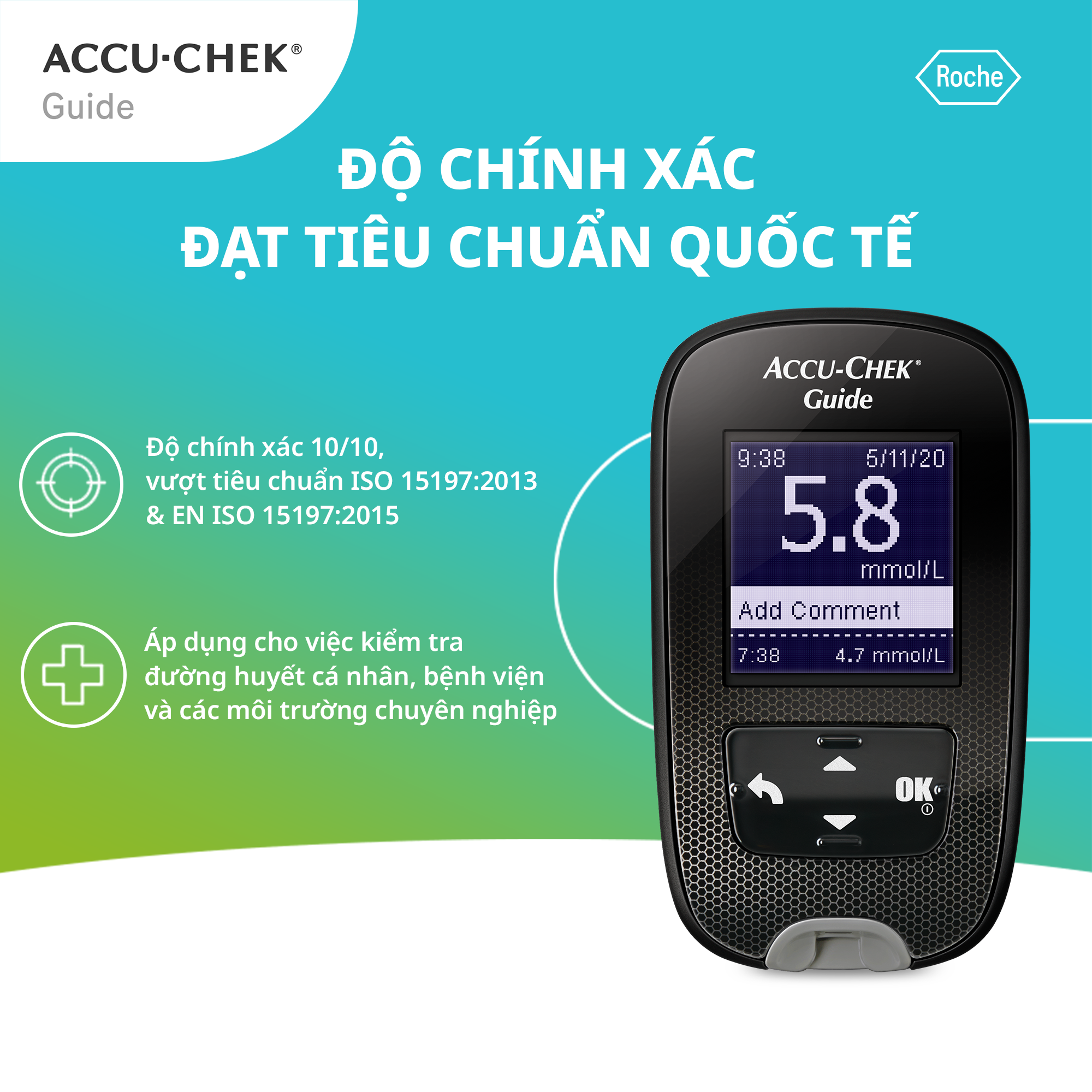 Hộp 50 Que Thử Đường Huyết ACCU-CHEK® Guide