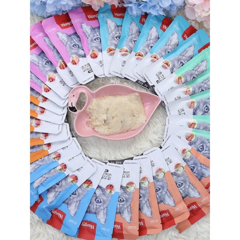 Pate cho mèo Wanpy túi 80g - Pun pun Petshop