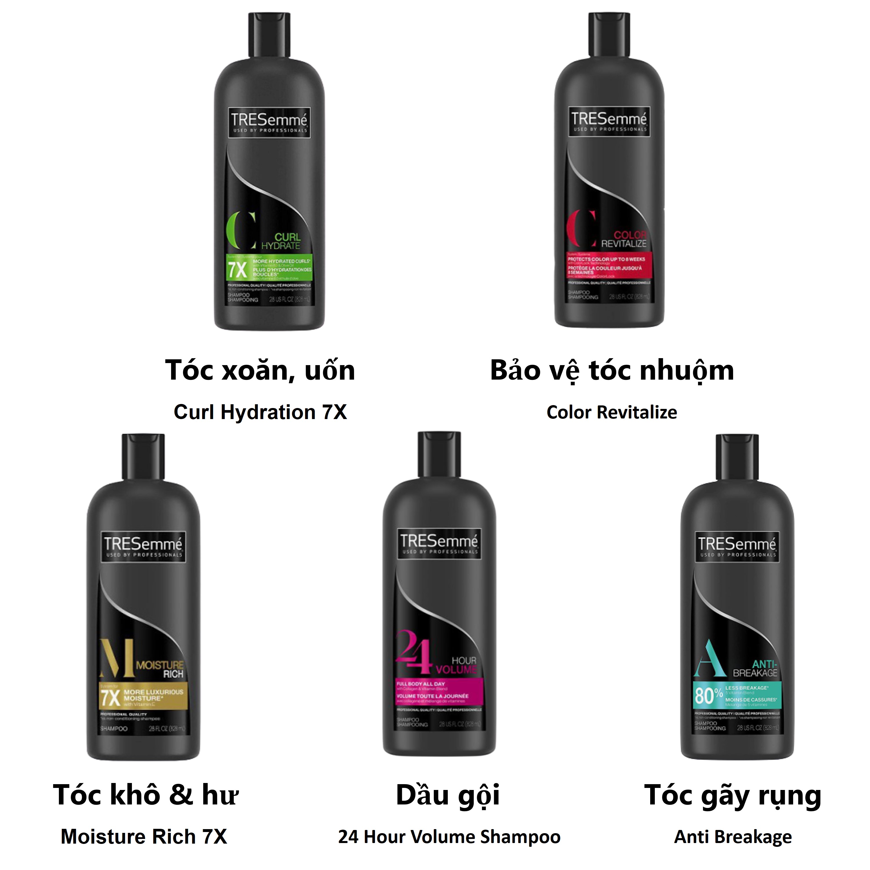 Dầu gội TRESemmé 24 Hour Volume Shampoo 828ml