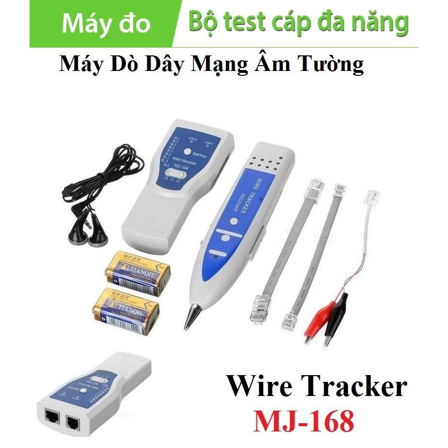 [HCM]MÁY DÒ DÂY MẠNG ÂM TƯỜNG WIRE TRACKER MJ-168(TEST CÁP ĐA NĂNG)