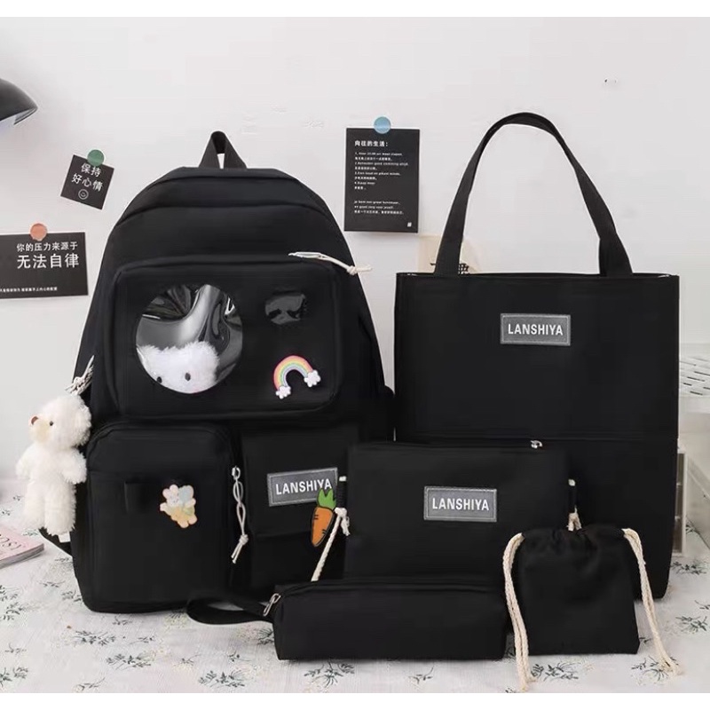 SET BALO 4 món - Daumeibag phối màu- vừa a4