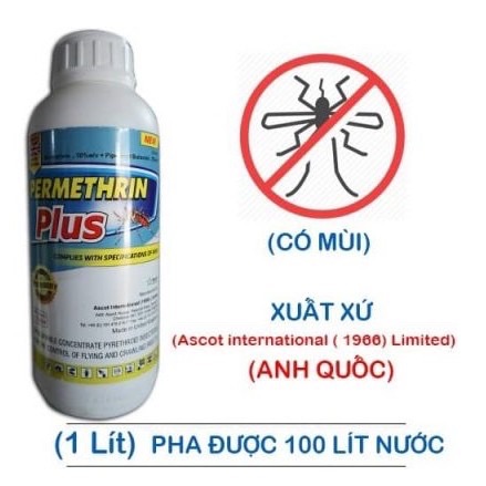 Thuốc diệt muỗi Permethrin Plus chai 1000ml