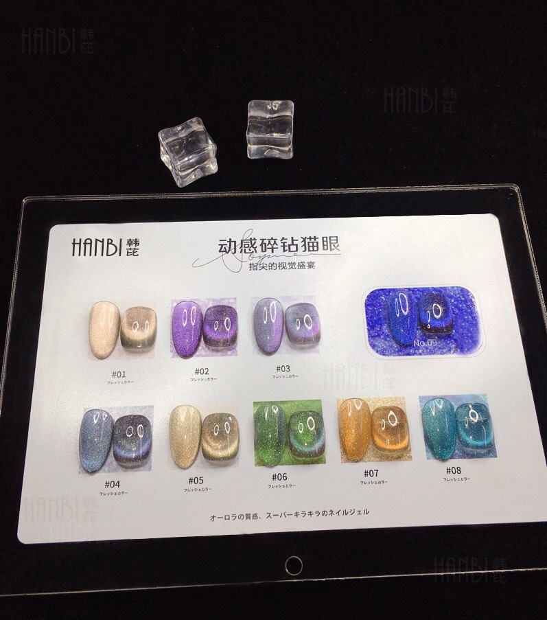 Set mắt mèo thạch nhũ 9D tone Galaxy mới (9 chai)