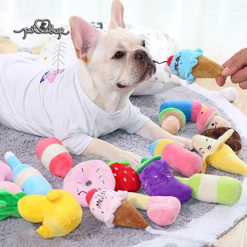 [Hoàn Tiền 10%] Đồ chơi cho thú cưng thú nhồi bông kêu chút chít