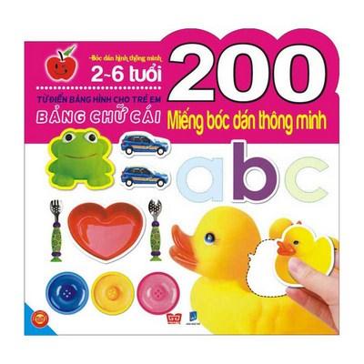 200 miếng bóc dán thông minh - bảng chữ cái