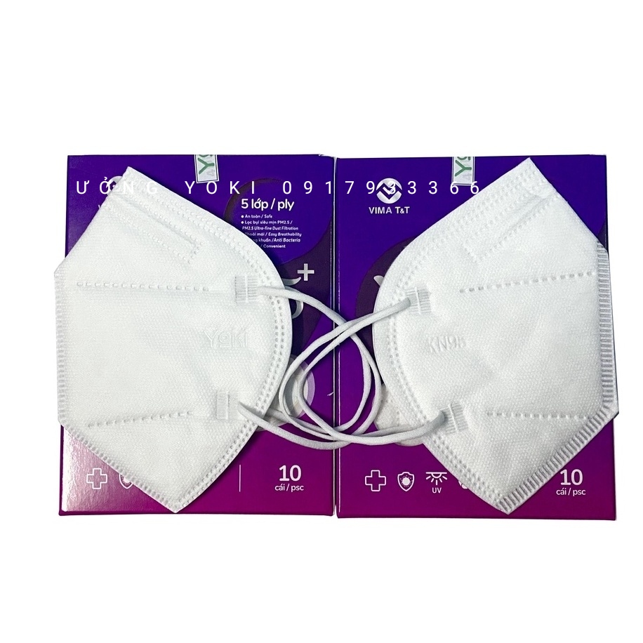 Combo 5 hộp *10 cái(50 cái)  Yoki 95+ cao cấp