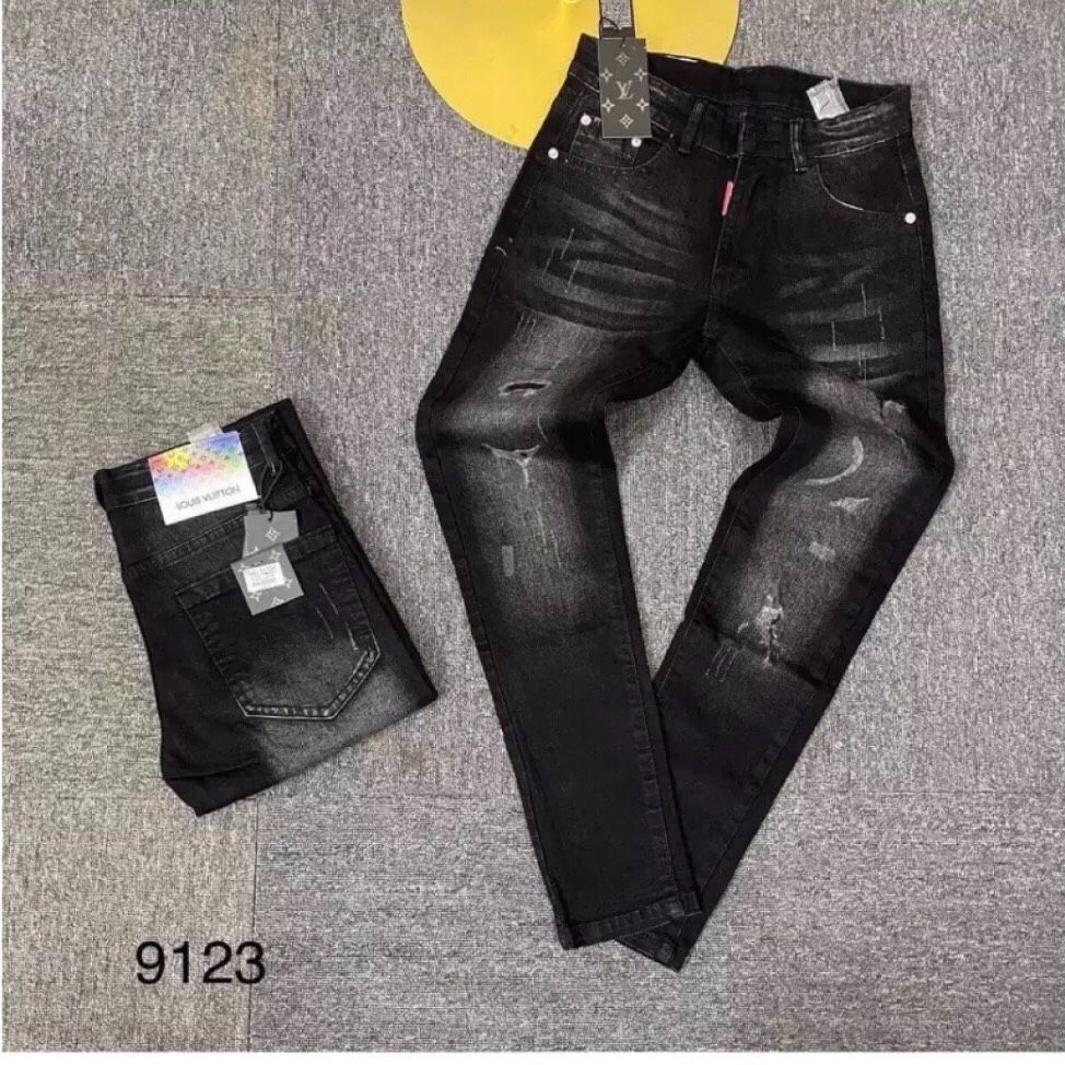 Quần jean dài nam co dãn Hàn Quốc đen rách SHOP MINH QUÂN chất bò vài dày hàng vnkx mẫu mới nhất cao cấp