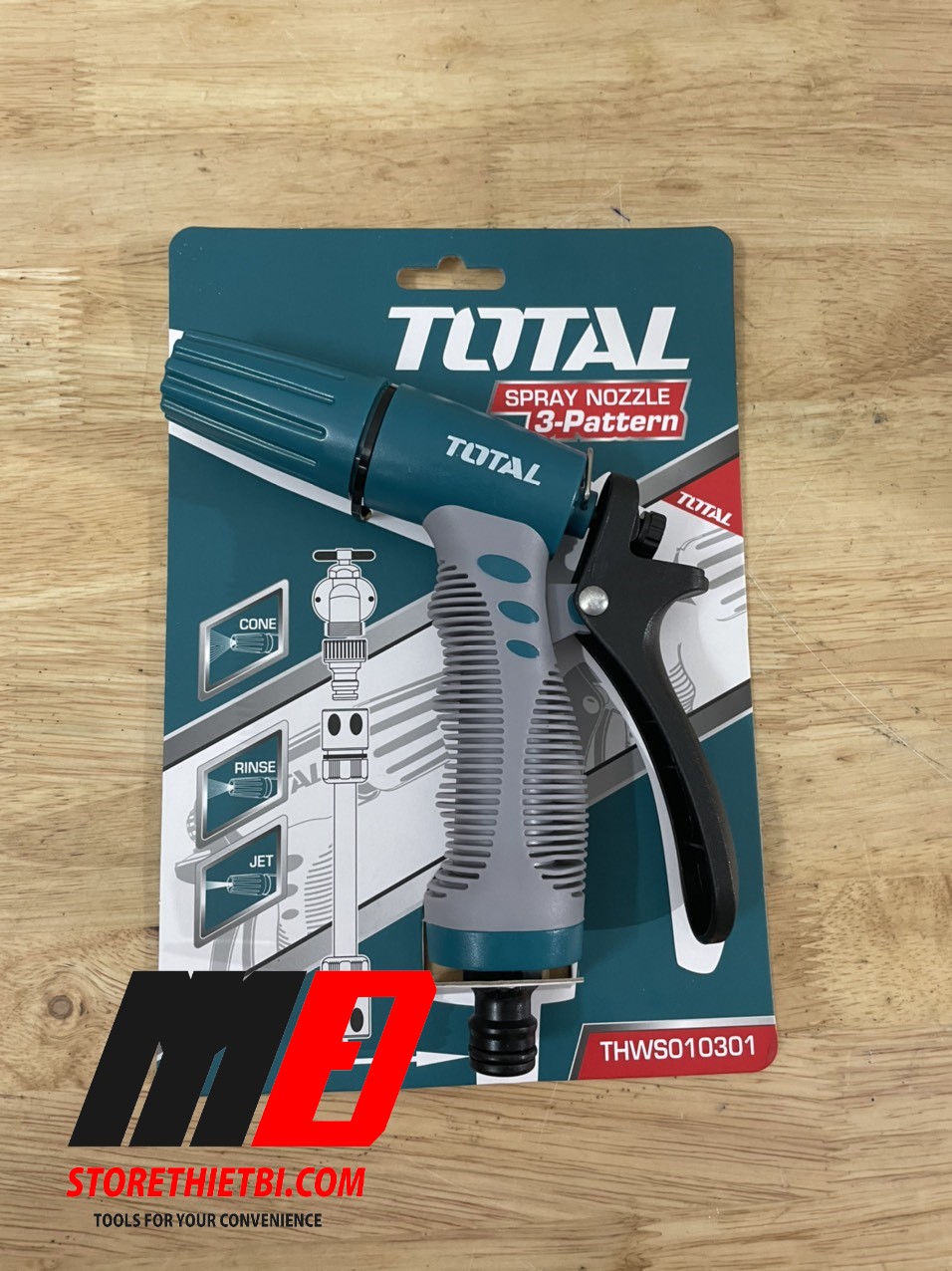 [HCM]3/4" Đầu Phun Nước Máy Xịt Rửa Total Thws010301