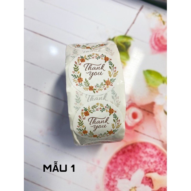 Sticker in chữ thank you