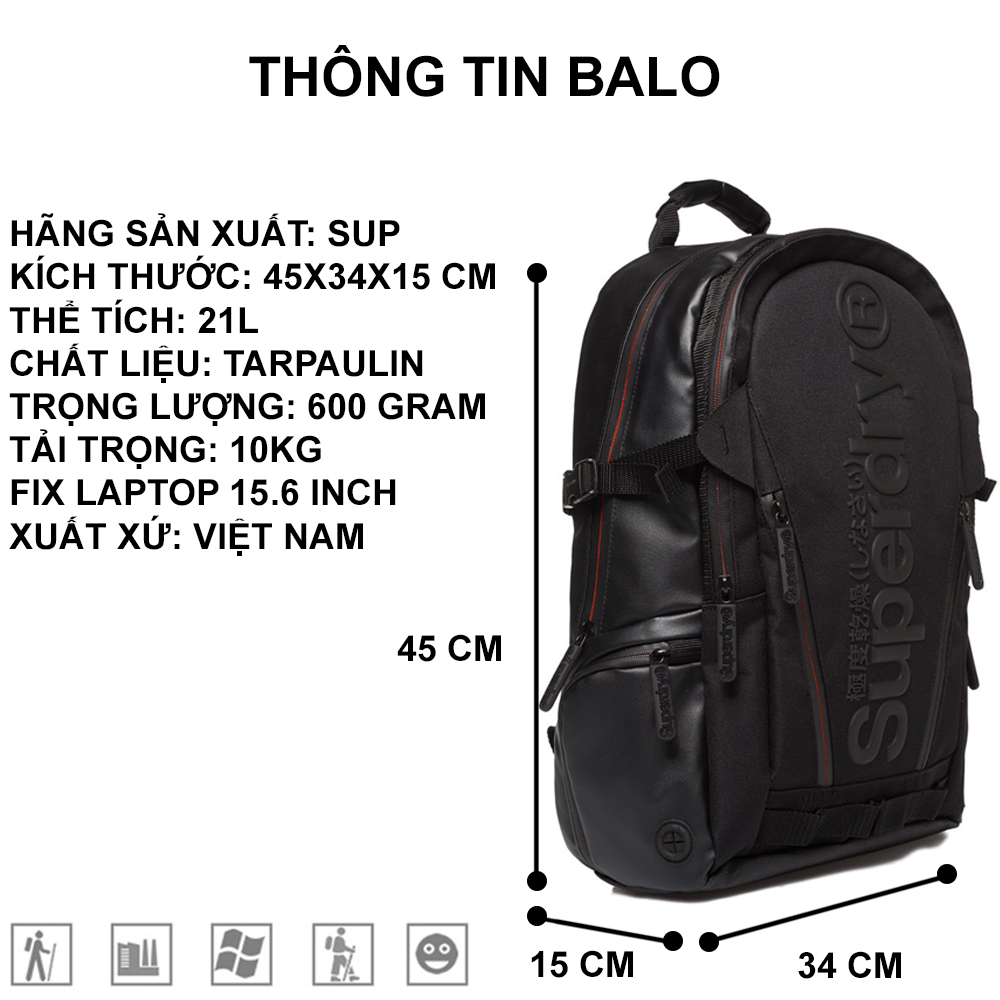 Balo laptop thời trang Buff Tarp