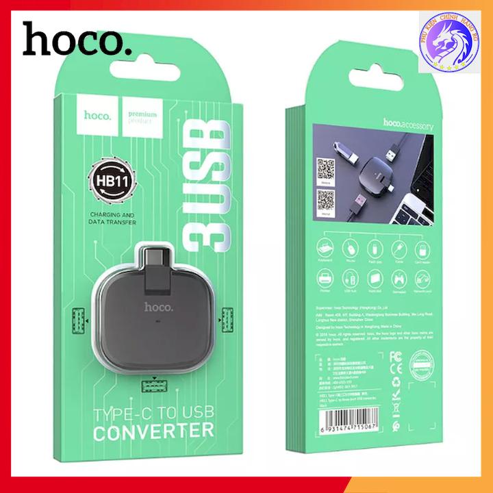 BỘ CHUYỂN ĐỔI ĐẦU TYPE-C SANG 3 CỔNG USB HOCO HB11