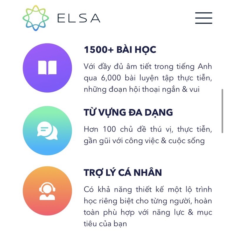 ELSA SPEAK (Trọn đời, 2 năm,1 năm, 6 tháng, 3 tháng) - Tiếng anh chất lượng cao