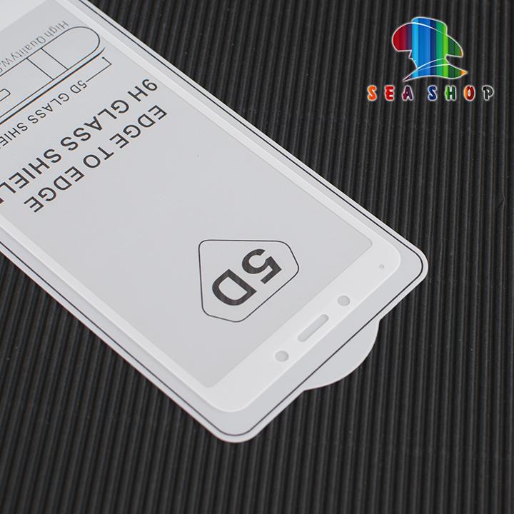 Kính cường lực 9D Xiaomi RedMi 6 full màn hình (trắng)