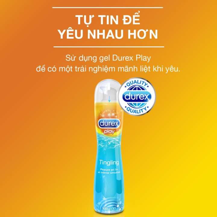 [HCM]Gel bôi trơn Durex Play Tingling 100ml
