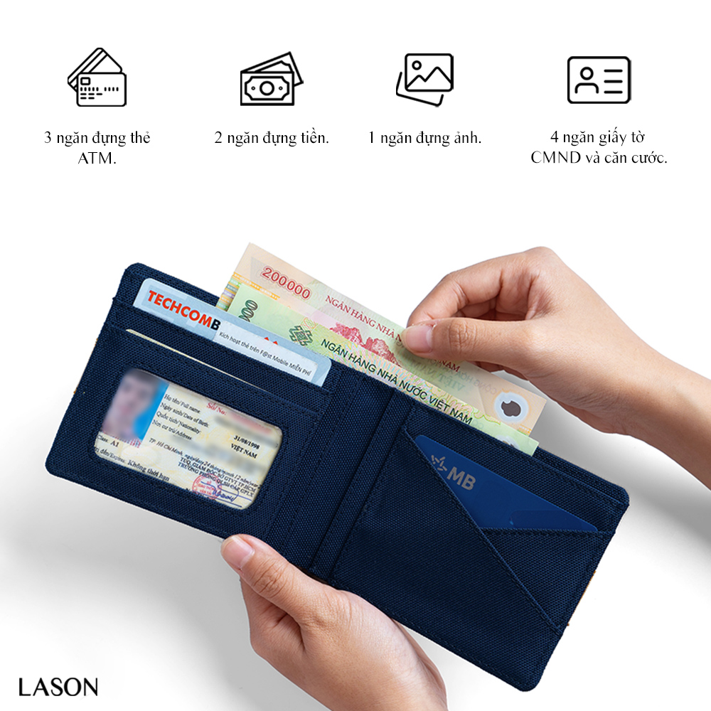 Ví DOLANTO BRAND® Mark Wallet - Ngang