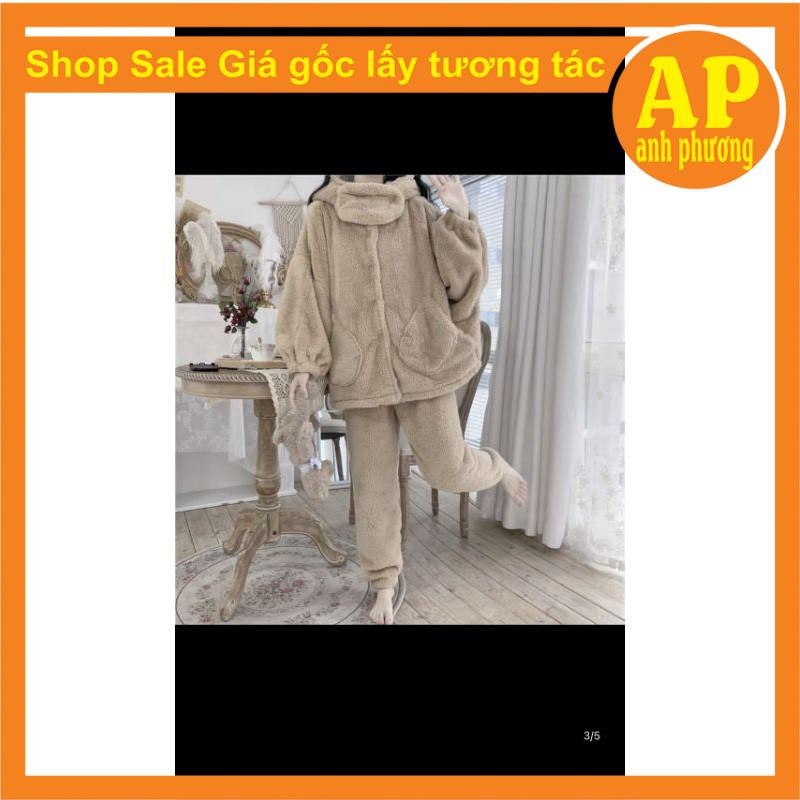 卍  bộ gấu lông thêu need sleepb có ảnh thật sp