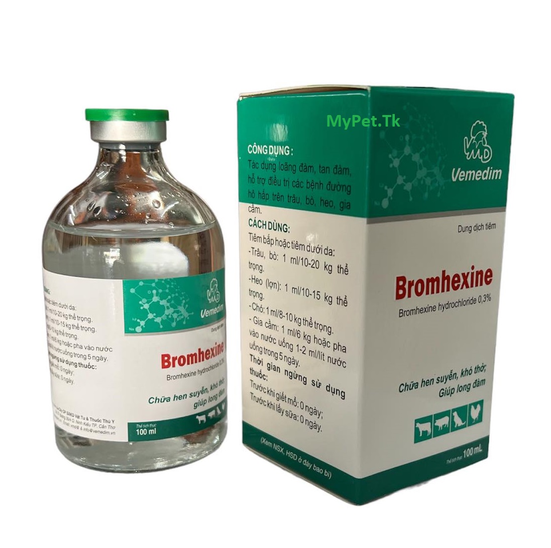 Vemedim Bromhexine 100ml - long đờm, dễ thở
