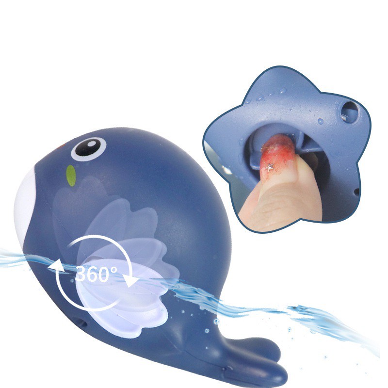 Đồ chơi cá heo chạy cót bơi lội dưới nước cho bé