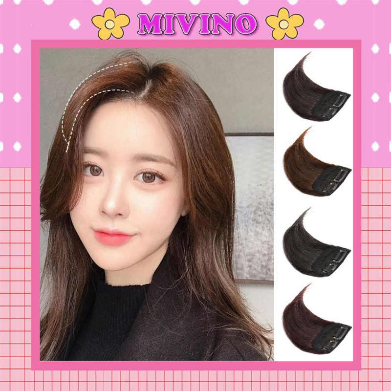 Tóc giả Mivino tóc giả kẹp phồng chân tóc tạo kiểu tự nhiên phong cách Hàn Quốc loại 10cm TG12