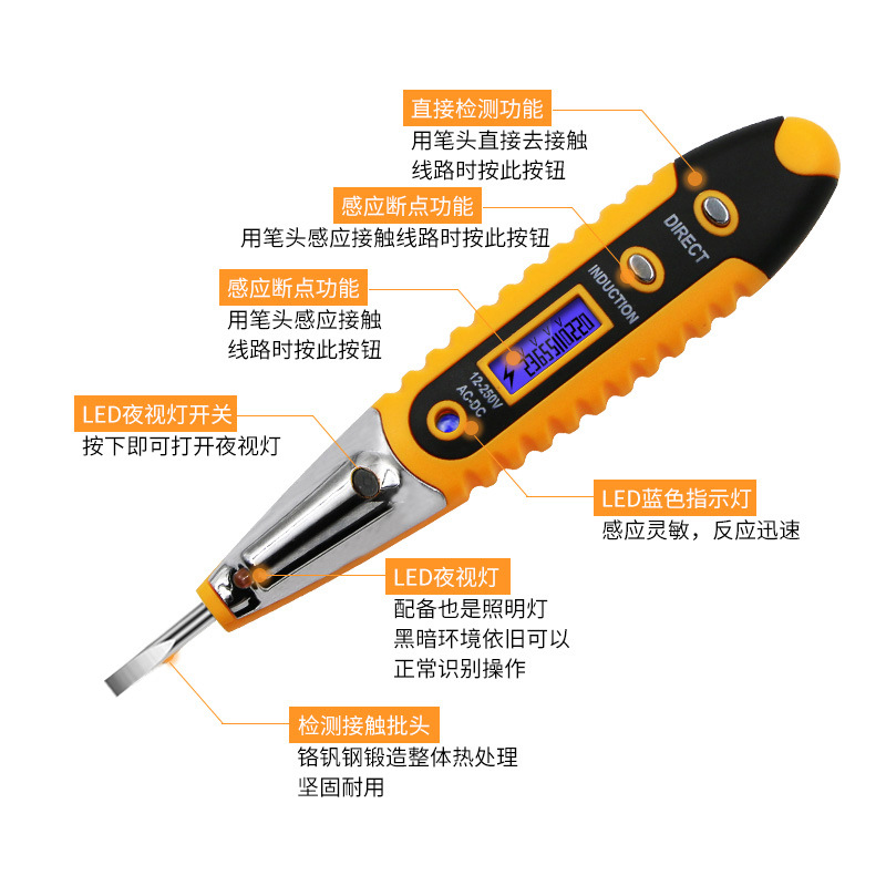 Bút thử điện, dò điện có LED
