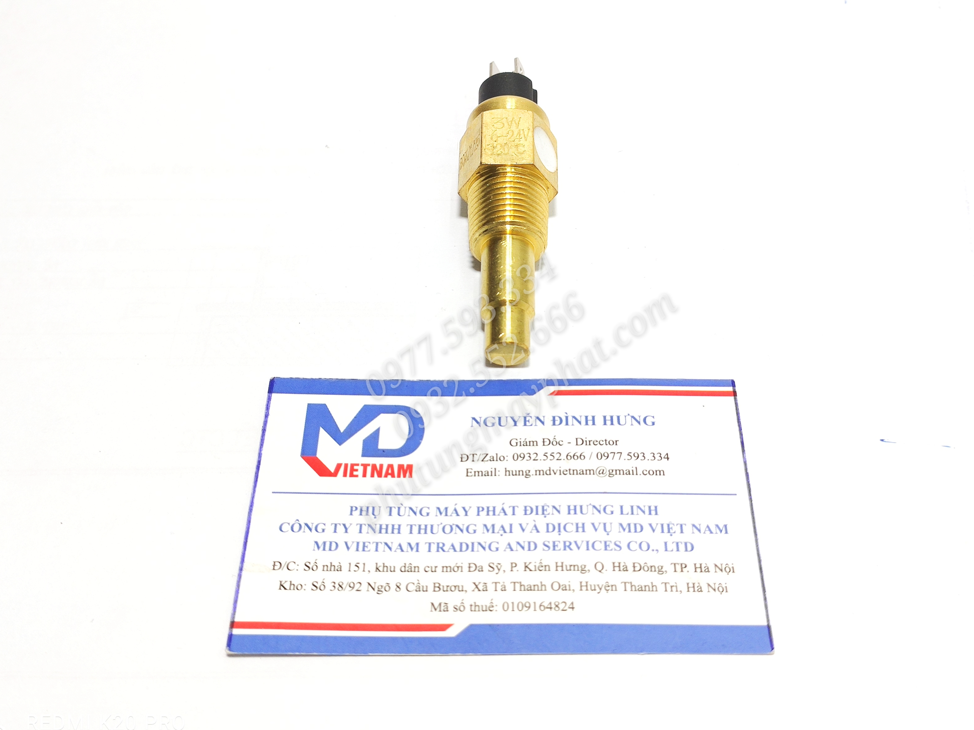 Cảm biến nhiệt độ nước làm mát vdo 3/8-18npt - vdo 17mm
