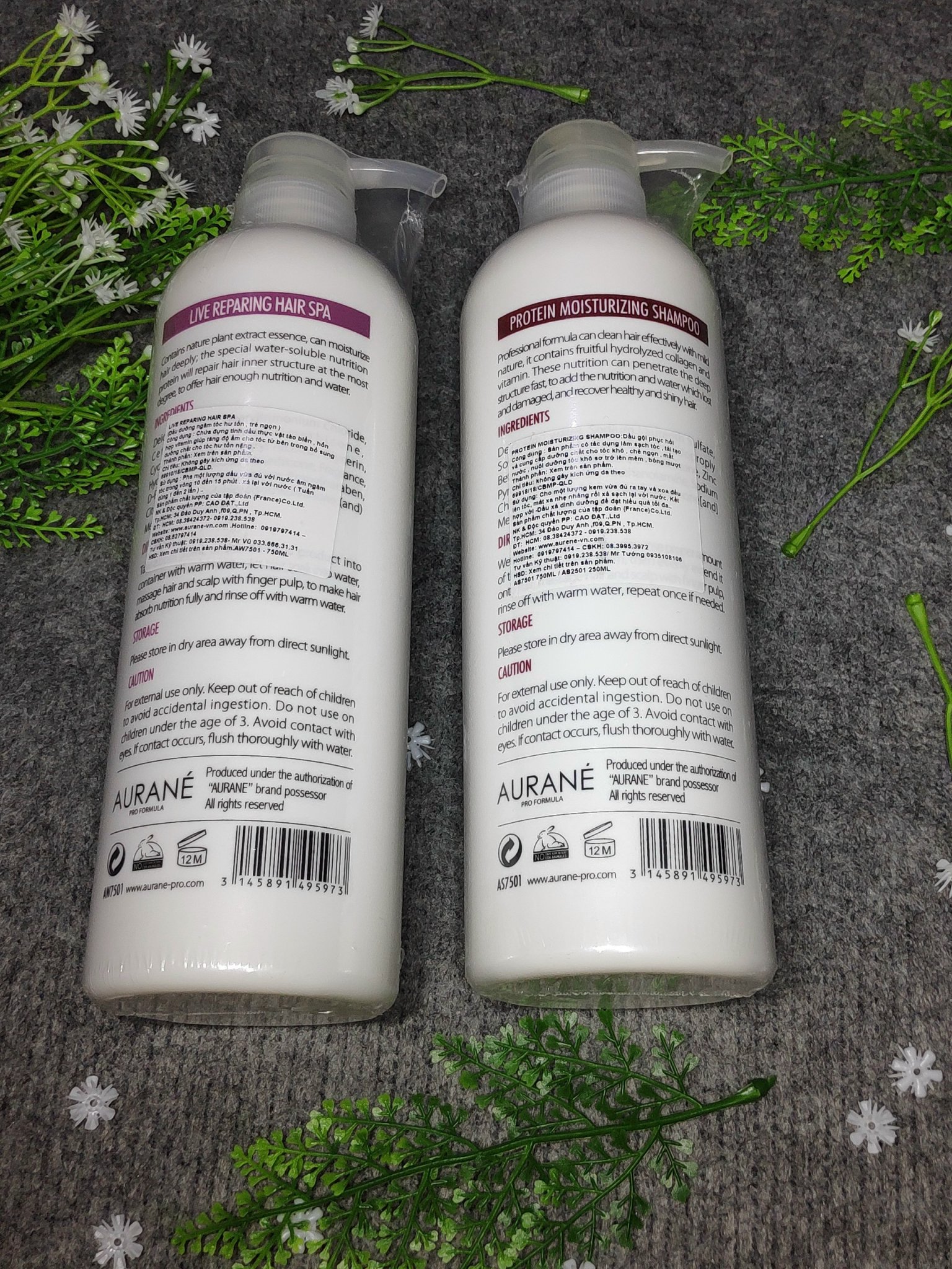 dầu gội đầu aurane chai 750ml