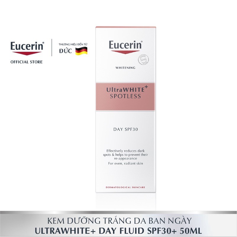 [GIẢM 20K ĐƠN 399K] Kem dưỡng trắng sáng da ban ngày EUCERIN ULTRAWHITE+ SPOTLESS SPF30 50ml