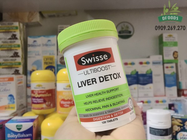 Viên Uống Bổ Gan, Thải Độc Gan Swisse Liver Detox Úc 120 viên