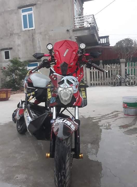 TEM TRÙM XE ĐIỆN XMEN 159B-MÀU ĐỎ
