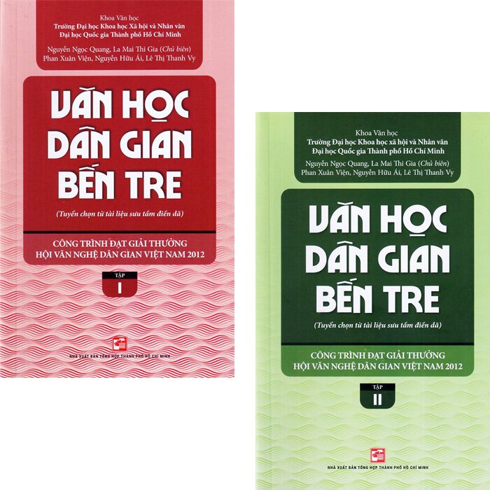 NXBHCM - Sách Combo Văn Học Dân Gian Bến Tre (Bộ 2 Tập)