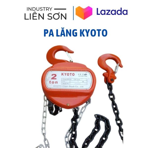 Bảng giá Palang pa lăng xích kéo tay Kyoto sản xuất theo tiêu chuẩn Japan tải trọng 1 tấn, 2 tấn, 3 tấn 2.5m xích