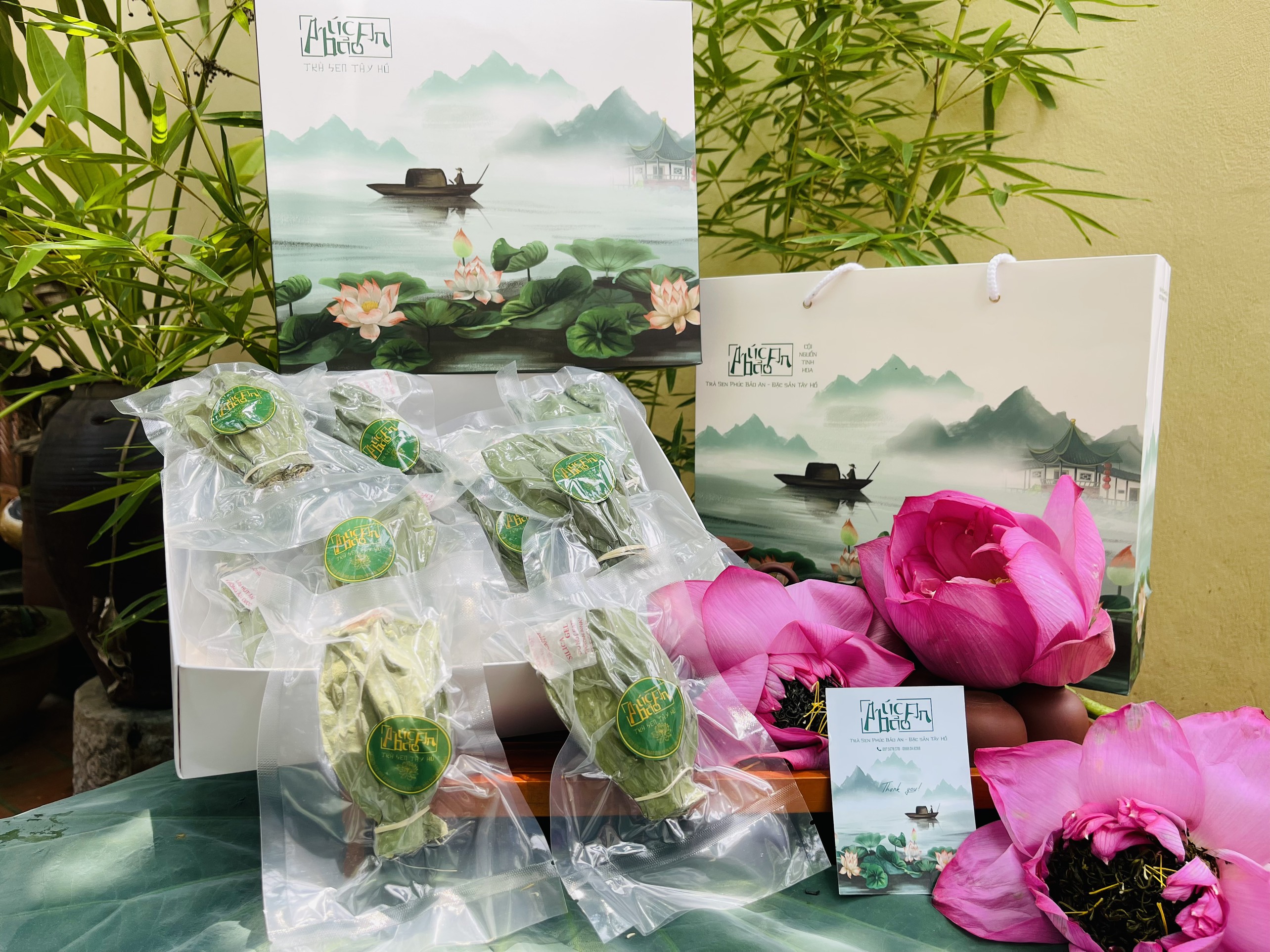 Trà Sen Tây Hồ - Phúc Bảo An -  Sấy Thăng Hoa