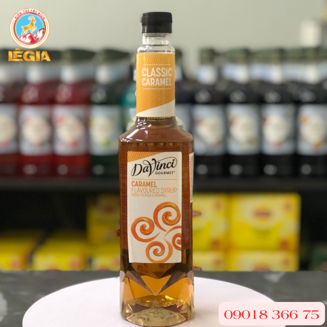 SIRO DAVINCI CARAMEL 750ML - DAVINCI CLASSIC CARAMEL SYRUP