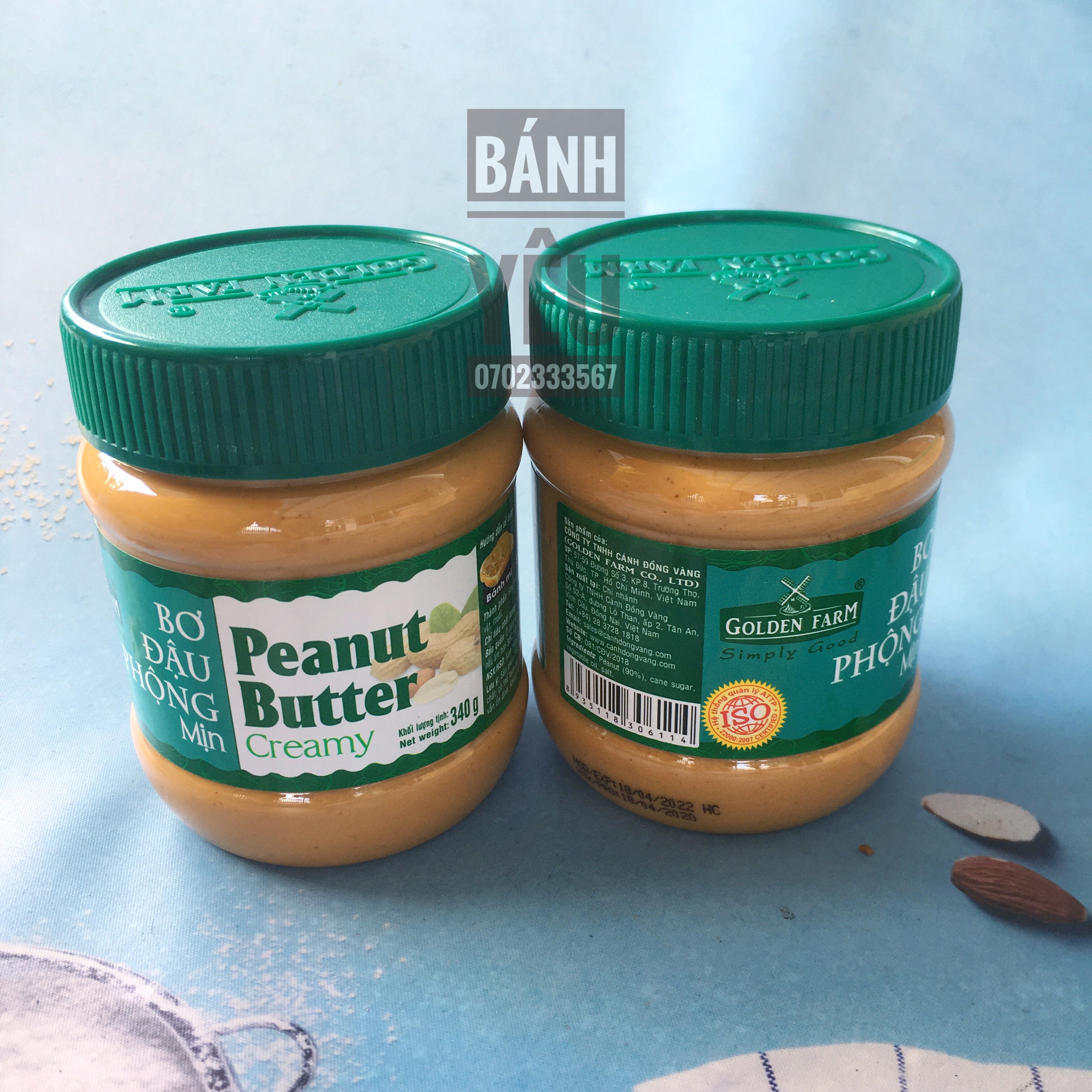 Peanut butter creamy 340g jar