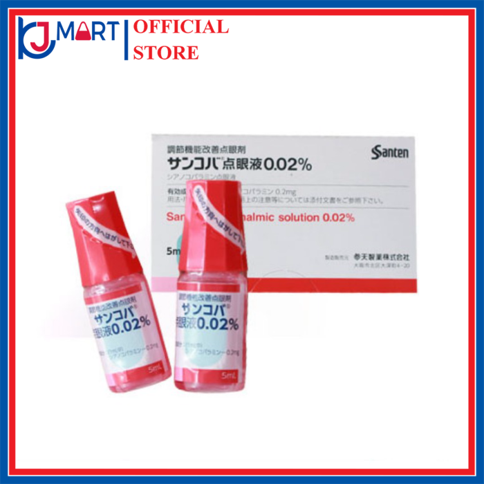 Nhỏ mắt Sancoba giảm cận thị, phục hồi thị lực Nhật Bản