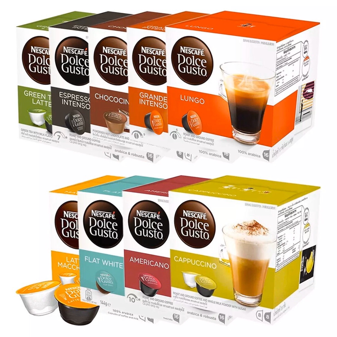 Combo 10 hộp cà phê  - tặng 1 máy pha cafe Nescafe Dolce Gusto
