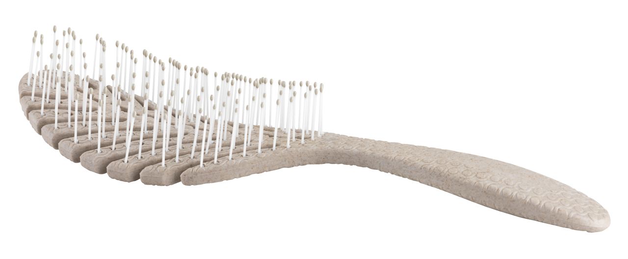 Lược chải tóc | JYSK Delsbo | pp/lúa mạch | xám nhạt | R7xD23xC2cm