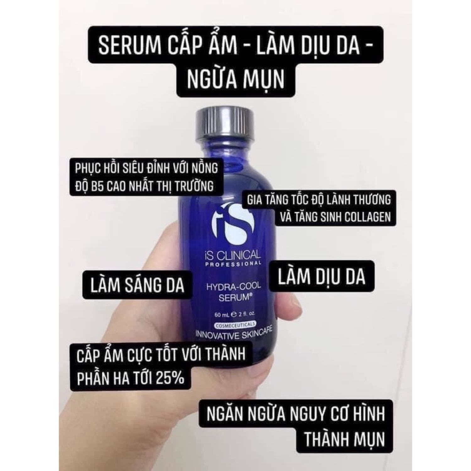 IS Clinical Hydra Cool, Serum B5 cấp nước phục hồi da 30/60ml